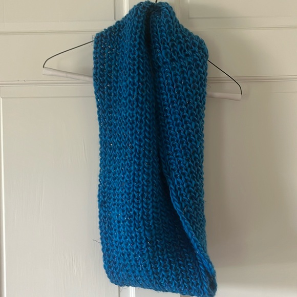Beautiful Royal Blue Infinity Scarf with Shimmer - Picture 1 of 9